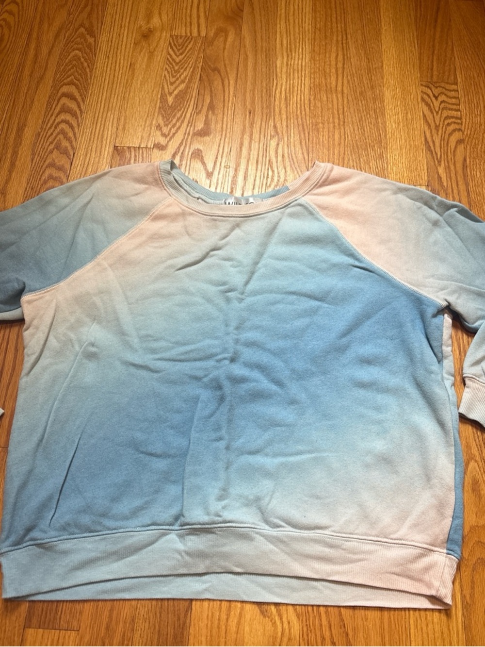 Wildfox Ombre Pullover Sweatshirt - Blue & Peach
